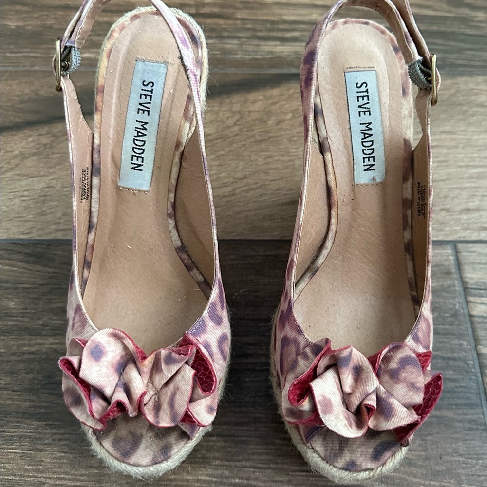 Steve Madden Pink Leopard Print Women's Shoes